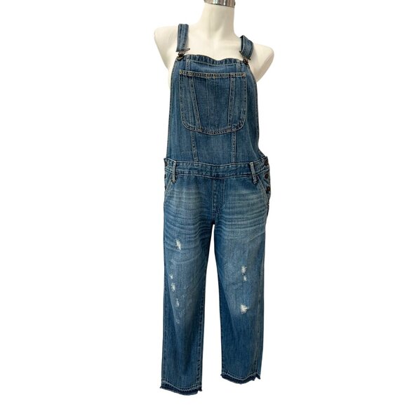 Abercrombie & Fitch Blue Denim Overalls - Picture 3 of 15